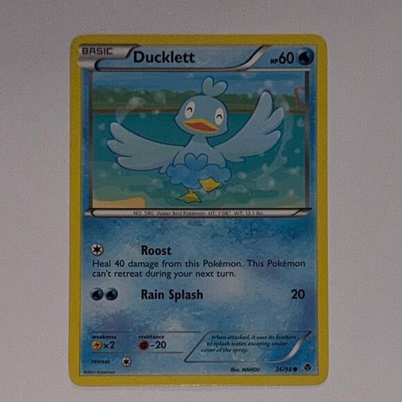 POKEMON CARD: Ducklett #26/98 (Pokemon Emerging Powers) - Picture 1 of 2